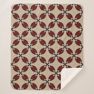 Kleurig naadloos abstract geometrisch tegel patroo sherpa deken