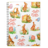 Kleurig naadloos patroon met lenseasterkegel notitieboek (Voorkant)