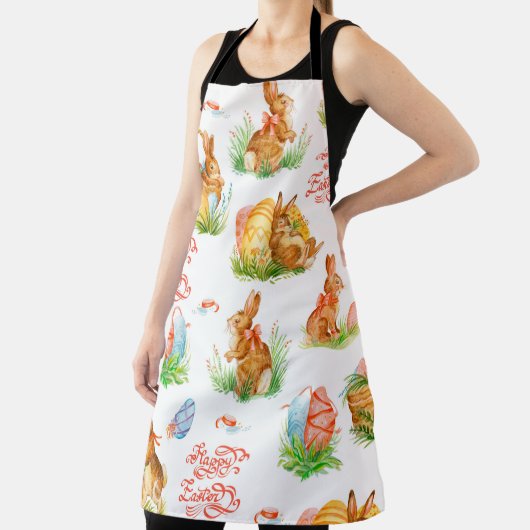 Kleurig naadloos patroon met lenseasterkegel schort (Insitu)