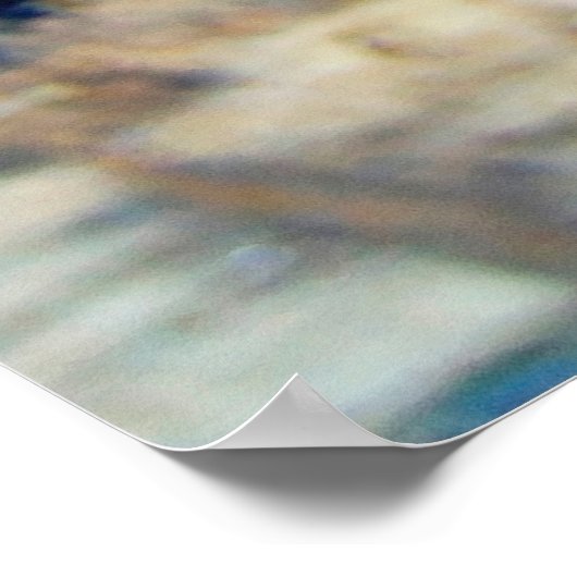 Kleurig natuursteenwandpatroon in een steengroeve poster (Hoek)