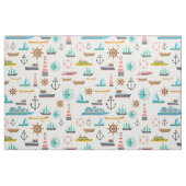 Kleurig nautisch thematroon stof (Fat Quarter)