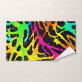 Kleurig neonspleetverfontwerp bad handdoek (Handdoek)