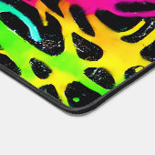 Kleurig neonspleetverfontwerp bureaumat (Hoek)