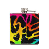 Kleurig neonspleetverfontwerp heupfles (Achterkant)