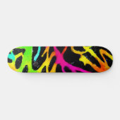 Kleurig neonspleetverfontwerp persoonlijk skateboard (Horizontaal)