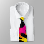 Kleurig neonspleetverfontwerp stropdas (Gebonden)