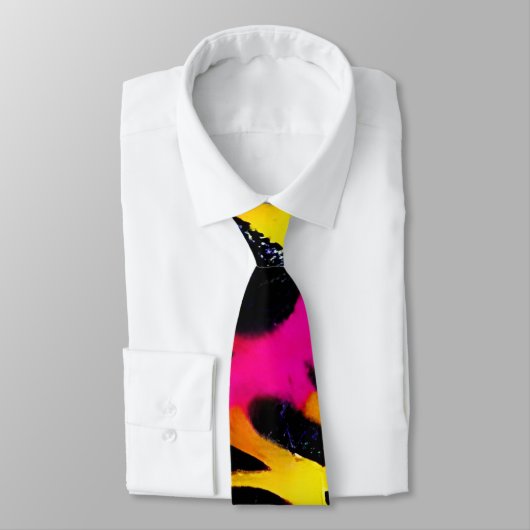 Kleurig neonspleetverfontwerp stropdas (Gebonden)