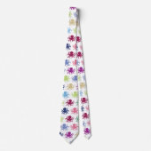 Kleurig octopuspatroon stropdas (Voorkant)