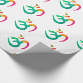 Kleurig OM-teken Cadeaupapier (Hoek)