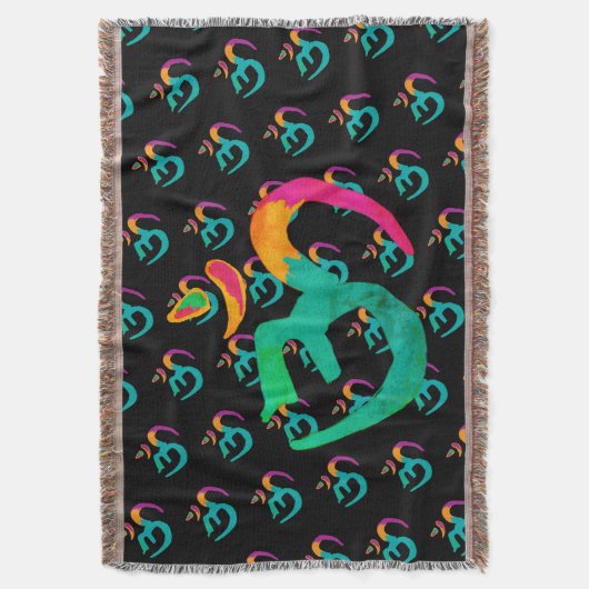 Kleurig OM-teken Deken (Voorkant Verticaal)