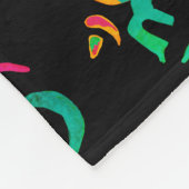 Kleurig OM-teken Fleece Deken (Hoek)