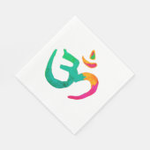 Kleurig OM-teken Servet (Hoek)