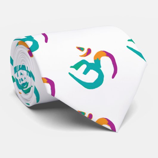 Kleurig OM-teken Stropdas (Opgerold)