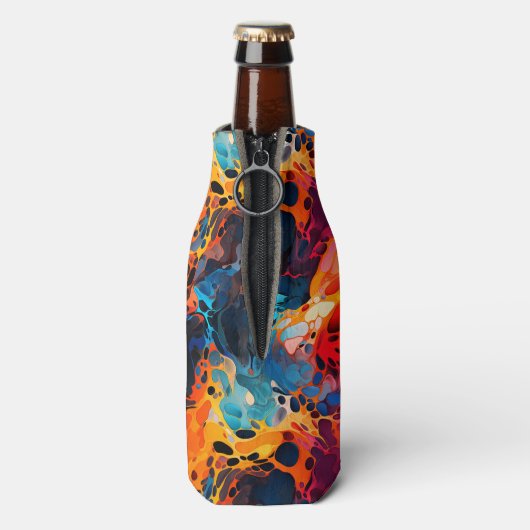 Kleurig ontwerp flesjeskoeler (Fles Achterkant)