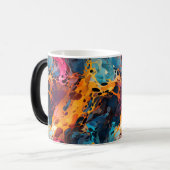 Kleurig ontwerp magische mok (Voorkant links)