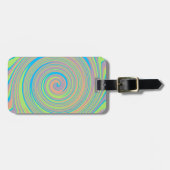 Kleurig ontwerp met draaimoeras bagagelabel (Voorkant horizontaal)