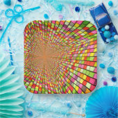 Kleurig ontwerp papieren bordje (Feest)