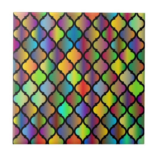 Kleurig ontwerp tegeltje (Voorkant)