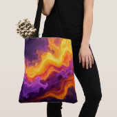 Kleurig ontwerp tote bag (Dichtbij)
