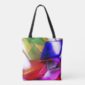 Kleurig ontwerp tote bag (Achterkant)