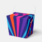 Kleurig ontwerp van het draaiende wiel voor het ba bedankdoosjes (Voorkant Zijde)