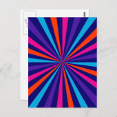 Kleurig ontwerp van het draaiende wiel voor het ba briefkaart (Voorkant / Achterkant)