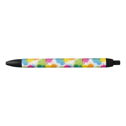 Kleurig ontwerp van schilderverf zwarte inkt pen (Voorkant)