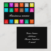 Kleurig ontwerp visitekaartje (Voorkant / Achterkant)