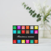 Kleurig ontwerp visitekaartje (Staand voorkant)