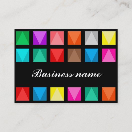 Kleurig ontwerp visitekaartje (Voorkant)