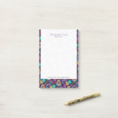 Kleurig ontwerp voor flacons van glas post-it® notes (Op bureau)