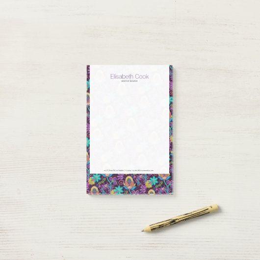 Kleurig ontwerp voor flacons van glas post-it® notes (Op bureau)