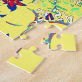 Kleurig ontwerp voor helderlicht legpuzzel (Zijkant)