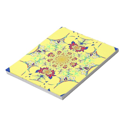 Kleurig ontwerp voor helderlicht notitieblok (Linkerzijde)