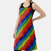 Kleurig ontwerp voor LGBT-regenboogvlag Schort (Insitu)