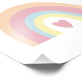 Kleurig ontwerp voor regenboogwand foto afdruk (Hoek)