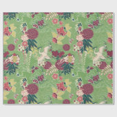 Kleurig oosterse zijde cadeaupapier (Vlak)