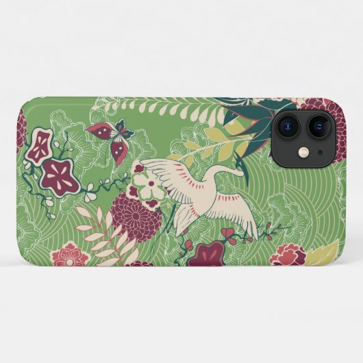 Kleurig oosterse zijde Case-Mate iPhone case (Achterkant (horizontaal))