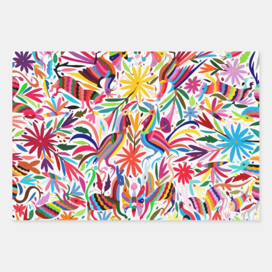 Kleurig Otomi-afdrukpapier Inpakpapier Vel (Voorkant)