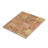 Kleurig oud ontwerp van de baksteenwand tegeltje (Zijkant)