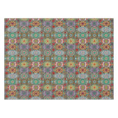 Kleurig ovaal met verschillende soorten mandalas f tafelkleed (Voorkant (Horizontaal))