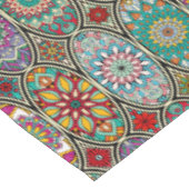 Kleurig ovaal met verschillende soorten mandalas f tafelkleed (Gekanteld)