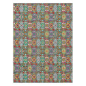 Kleurig ovaal met verschillende soorten mandalas f tafelkleed (Voorkant)