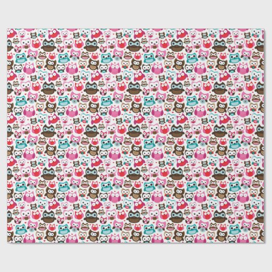 kleurig ovenpatroon cadeaupapier (Vlak)