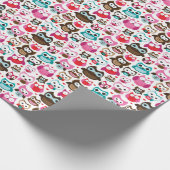 kleurig ovenpatroon cadeaupapier (Hoek)