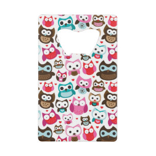 kleurig ovenpatroon creditkaart flessenopener