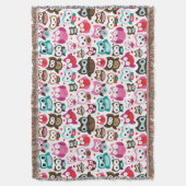 kleurig ovenpatroon deken (Voorkant Verticaal)