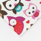 kleurig ovenpatroon fleece deken (Hoek)
