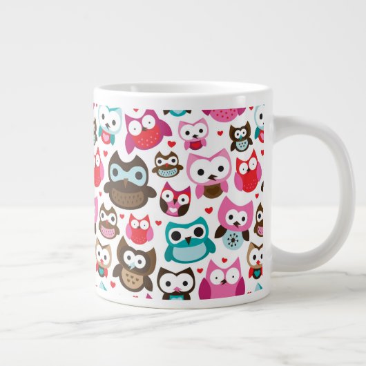 kleurig ovenpatroon grote koffiekop (Rechts)