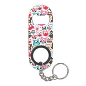 kleurig ovenpatroon mini flessenopener (Achterkant)